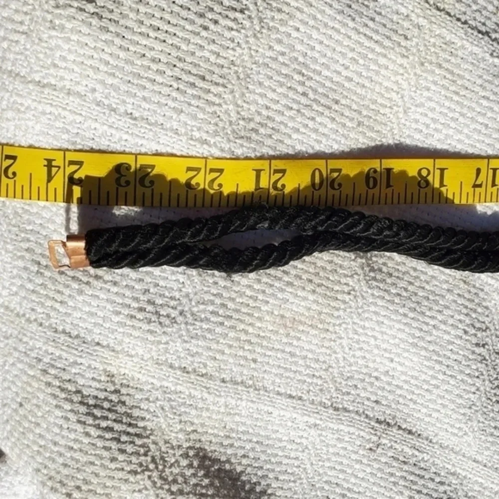 1980s Black Deco Belt S‎